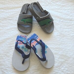 Kids Old Navy Sandals and OshKosh Sandals size 7 / 8 Bundle